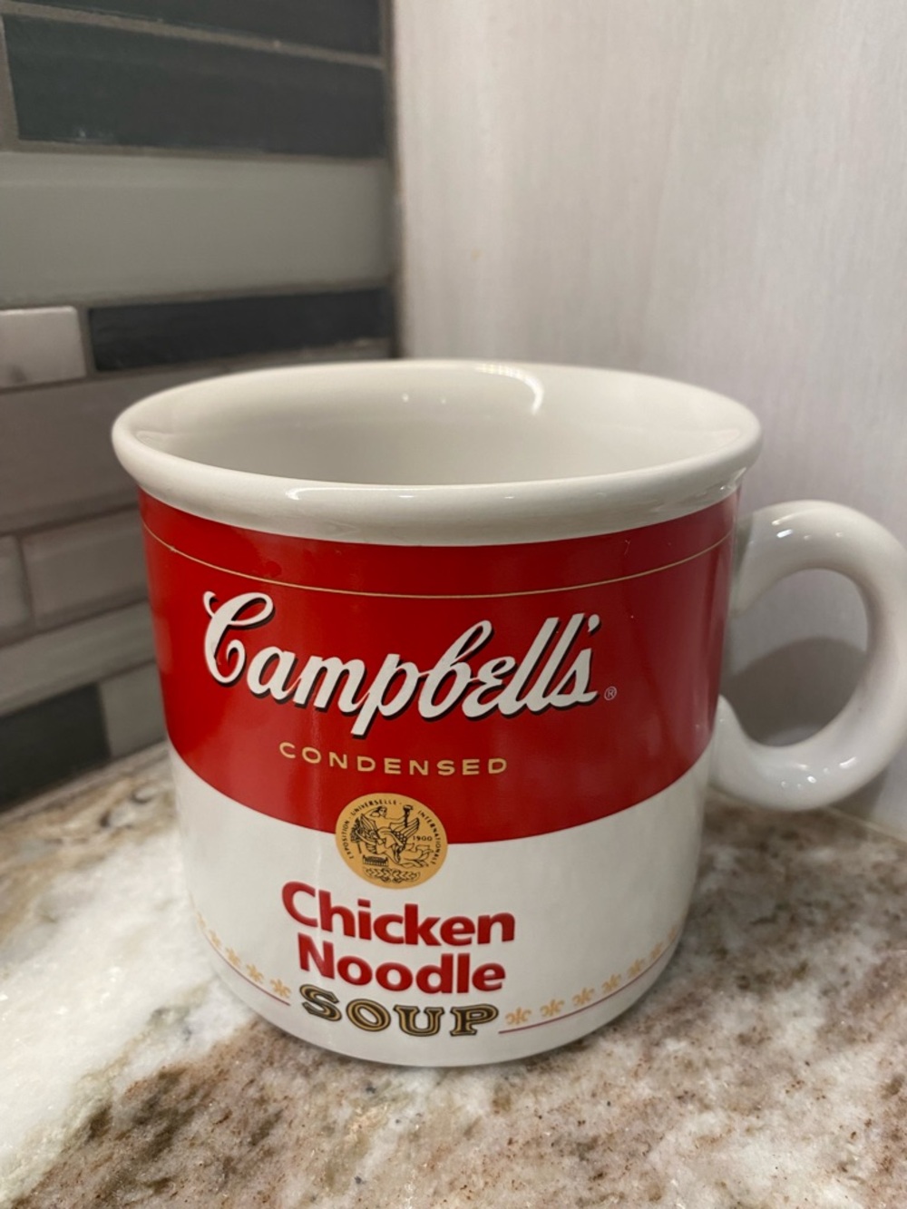 Vtg 1996 Campbell's Chicken Noodle Soup Mug Teleflora